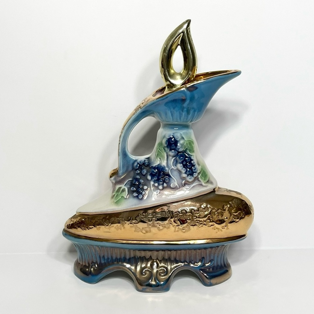 Vintage  1977 James Beam Liquor Decanter Blue